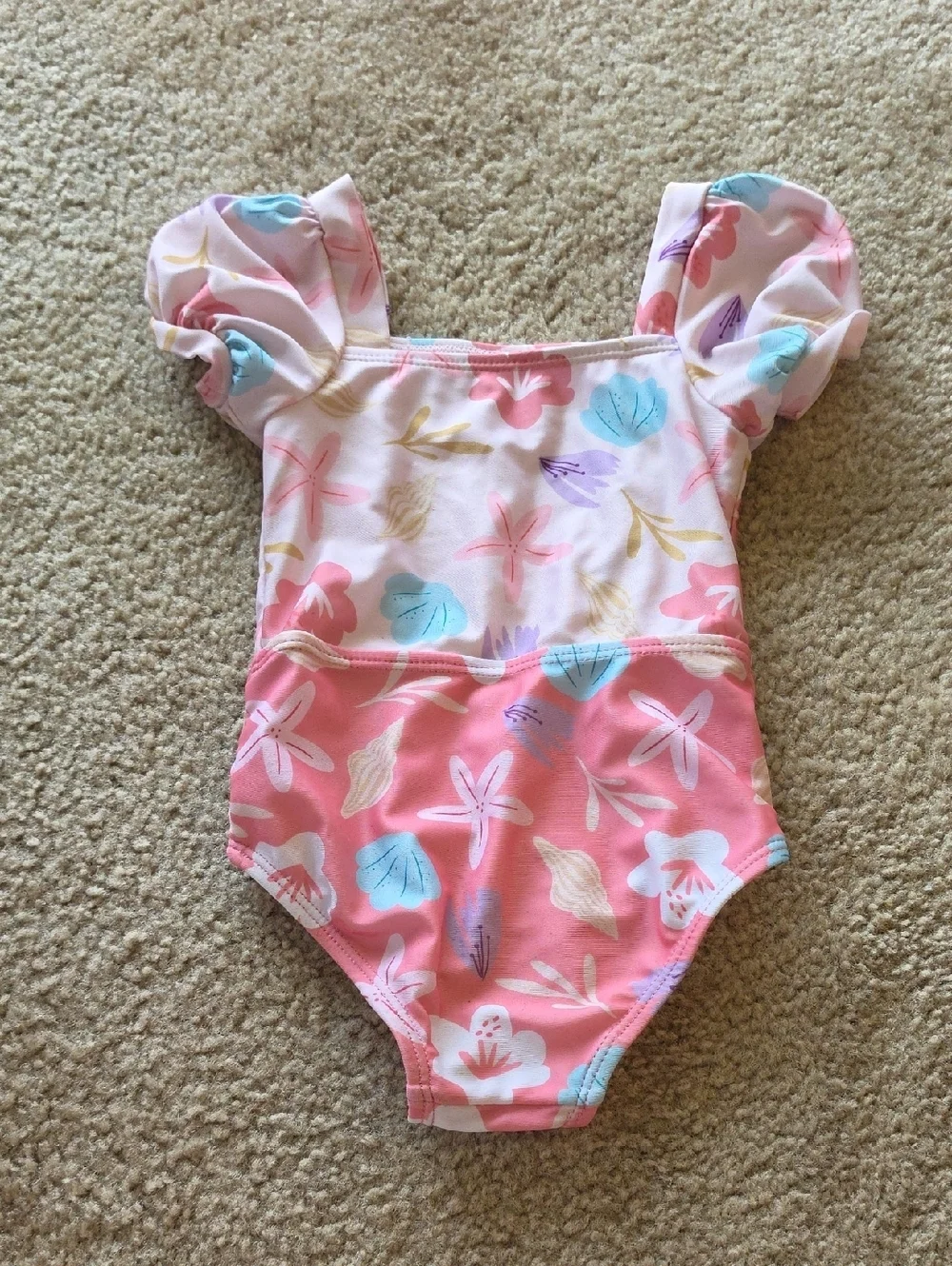 Toddlee Girls Pink Ariel One Piece Swimsuit Size 2T